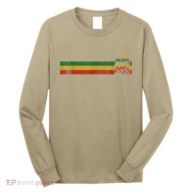 Bless UP Rasta Jamaica Roots Rock Reggae Long Sleeve Shirt