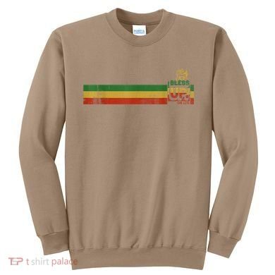 Bless UP Rasta Jamaica Roots Rock Reggae Sweatshirt