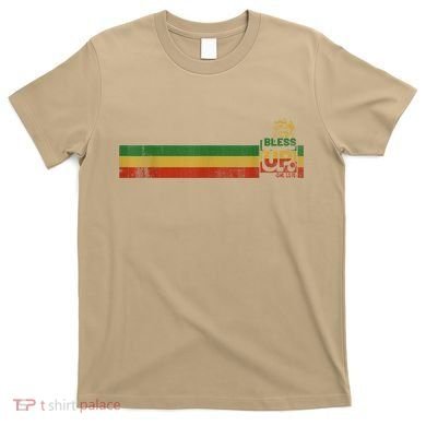Bless UP Rasta Jamaica Roots Rock Reggae T-Shirt