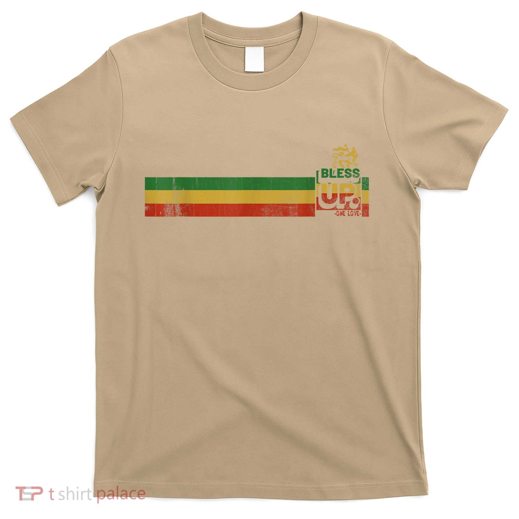 Bless UP Rasta Jamaica Roots Rock Reggae T-Shirt