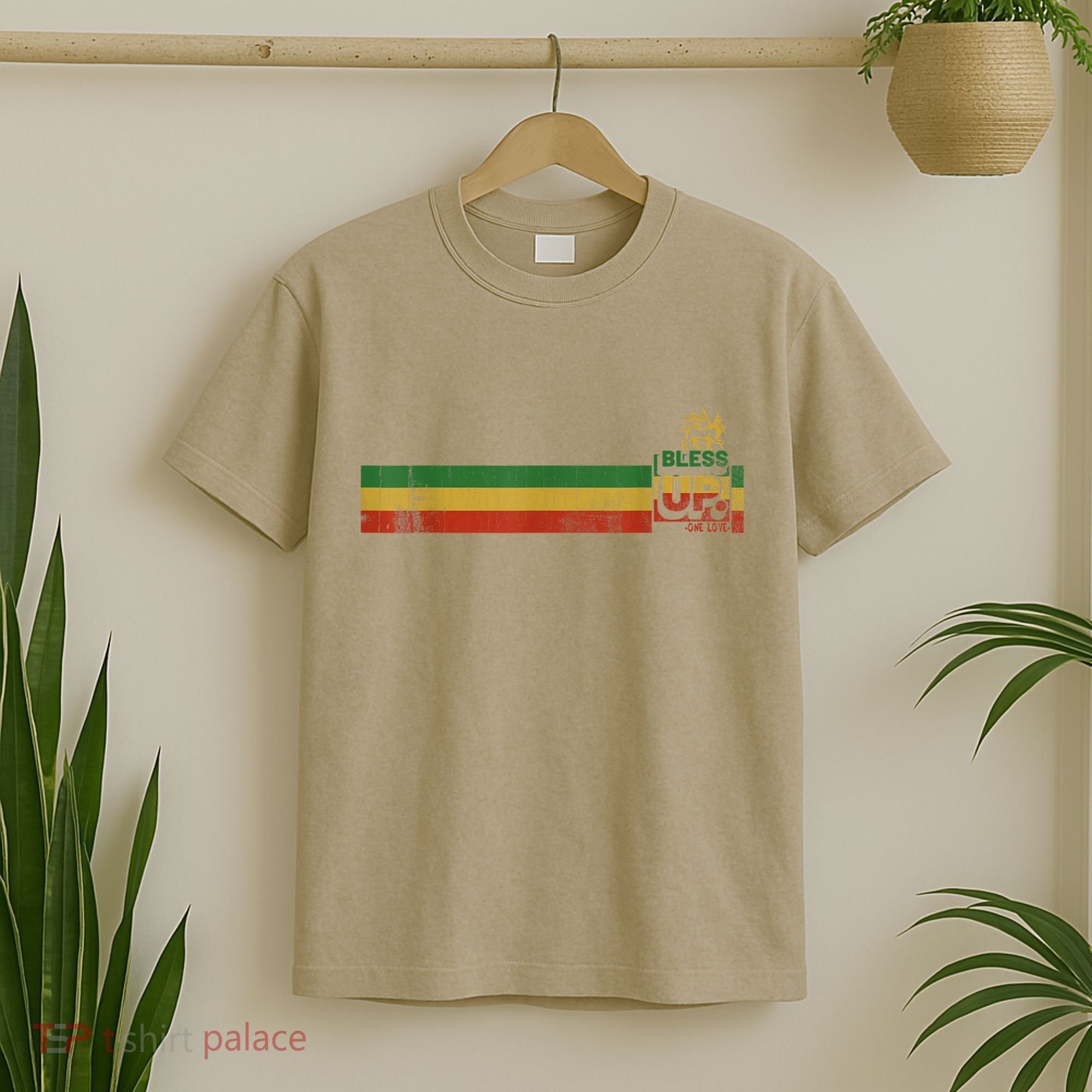 Bless UP Rasta Jamaica Roots Rock Reggae T-Shirt