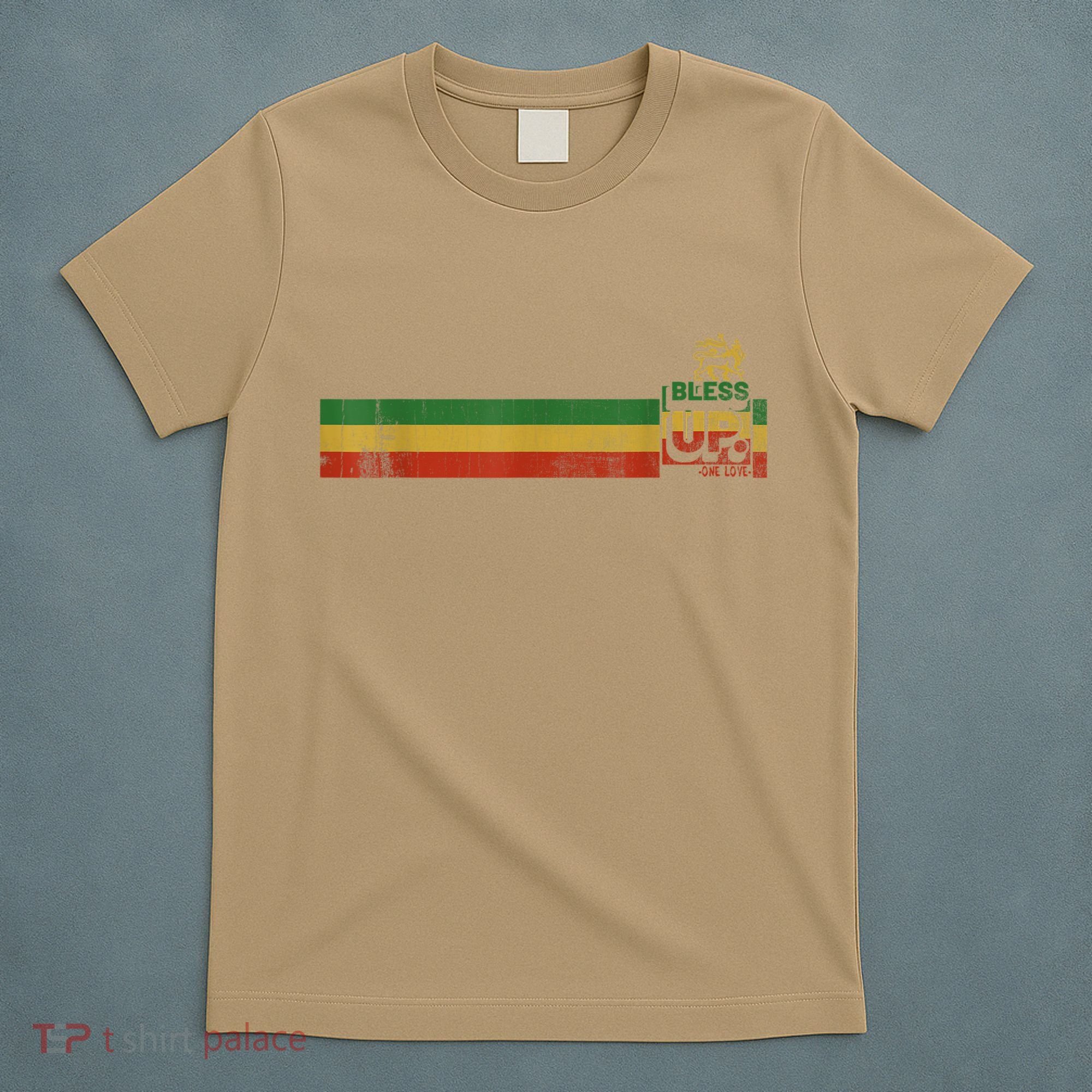Bless UP Rasta Jamaica Roots Rock Reggae T-Shirt
