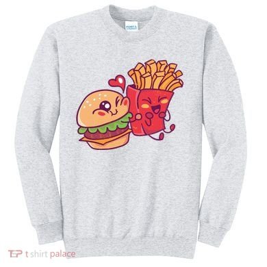Burger Loves Fries Sweatshirt