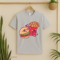 Burger Loves Fries T-Shirt thumb 2