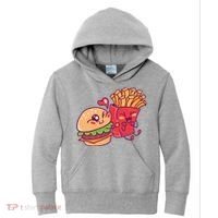 Burger Loves Fries Kids Hoodie thumb 0