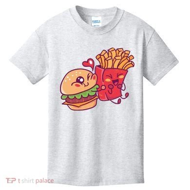 Burger Loves Fries Kids T-Shirt