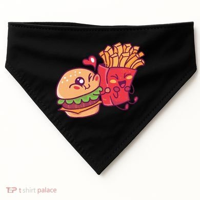 Burger Loves Fries USA-Made Doggie Bandana