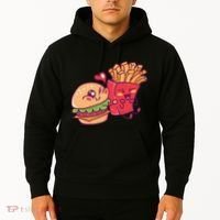 Burger Loves Fries Hoodie thumb 2