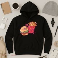 Burger Loves Fries Hoodie thumb 3