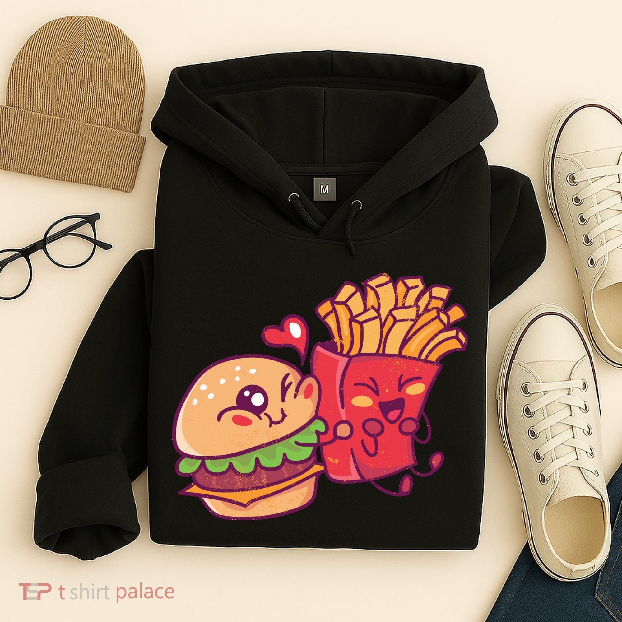 Burger Loves Fries Hoodie