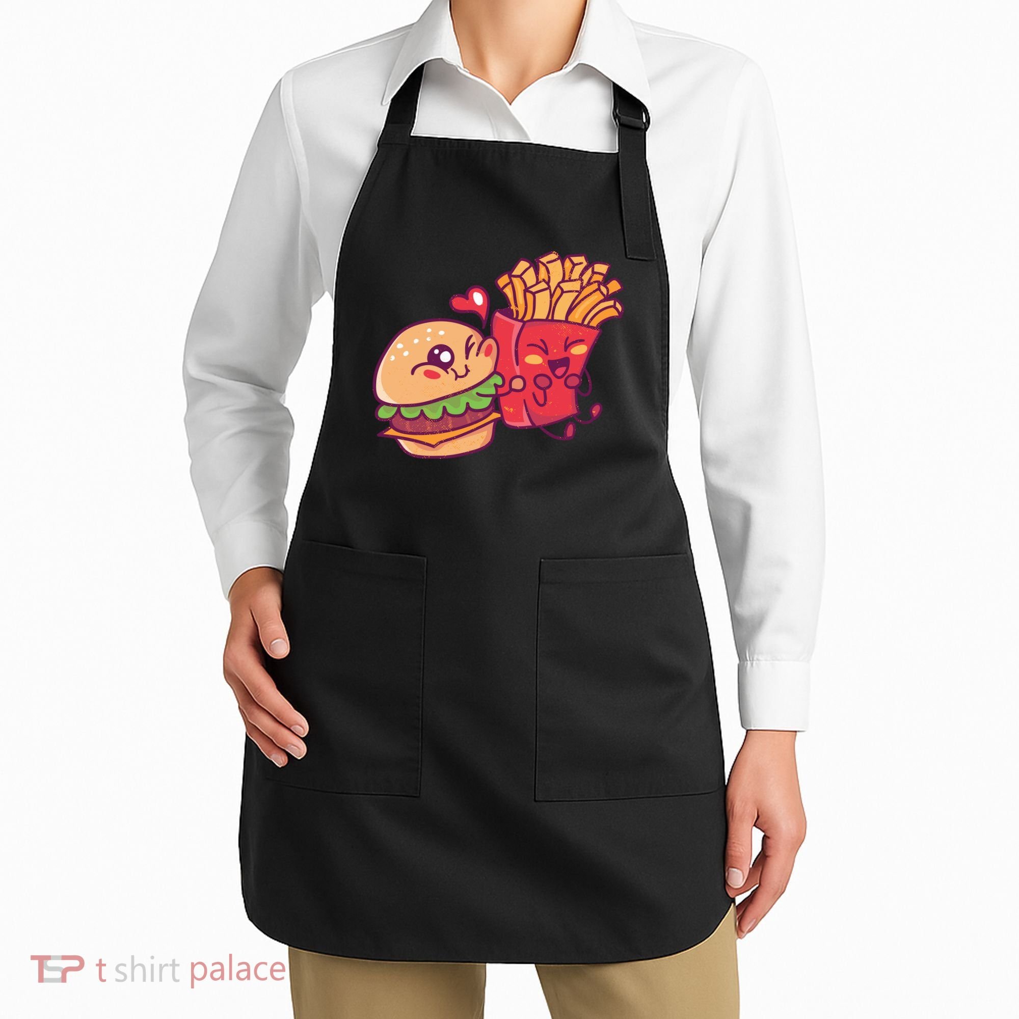 Burger Loves Fries Apron