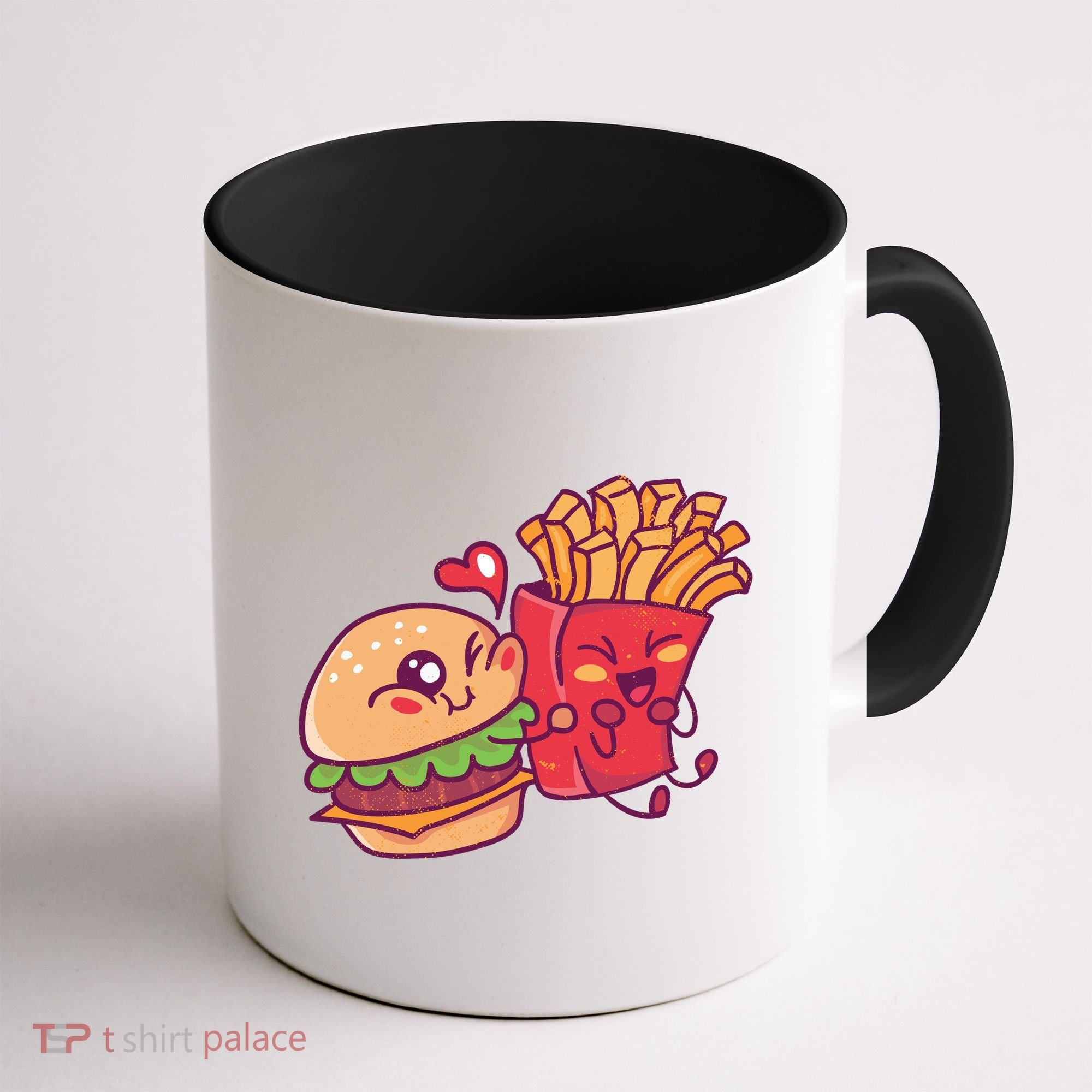 Burger Loves Fries Coffee Mug