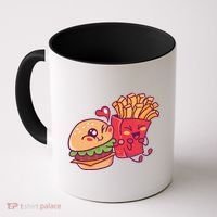 Burger Loves Fries Coffee Mug thumb 0