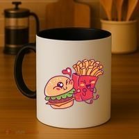 Burger Loves Fries Coffee Mug thumb 4