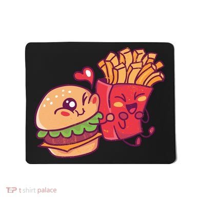 Burger Loves Fries Mousepad
