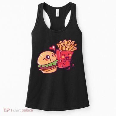 Burger Loves Fries Women's Tank Top