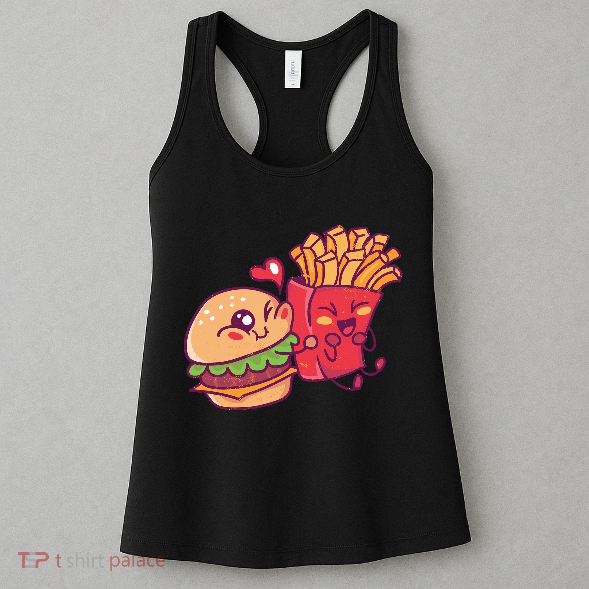 Burger Loves Fries Women's Tank Top