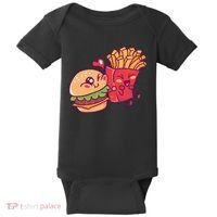 Burger Loves Fries Baby Bodysuit thumb 0
