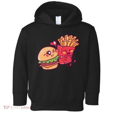 Burger Loves Fries Toddler Hoodie