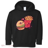 Burger Loves Fries Toddler Hoodie thumb 0