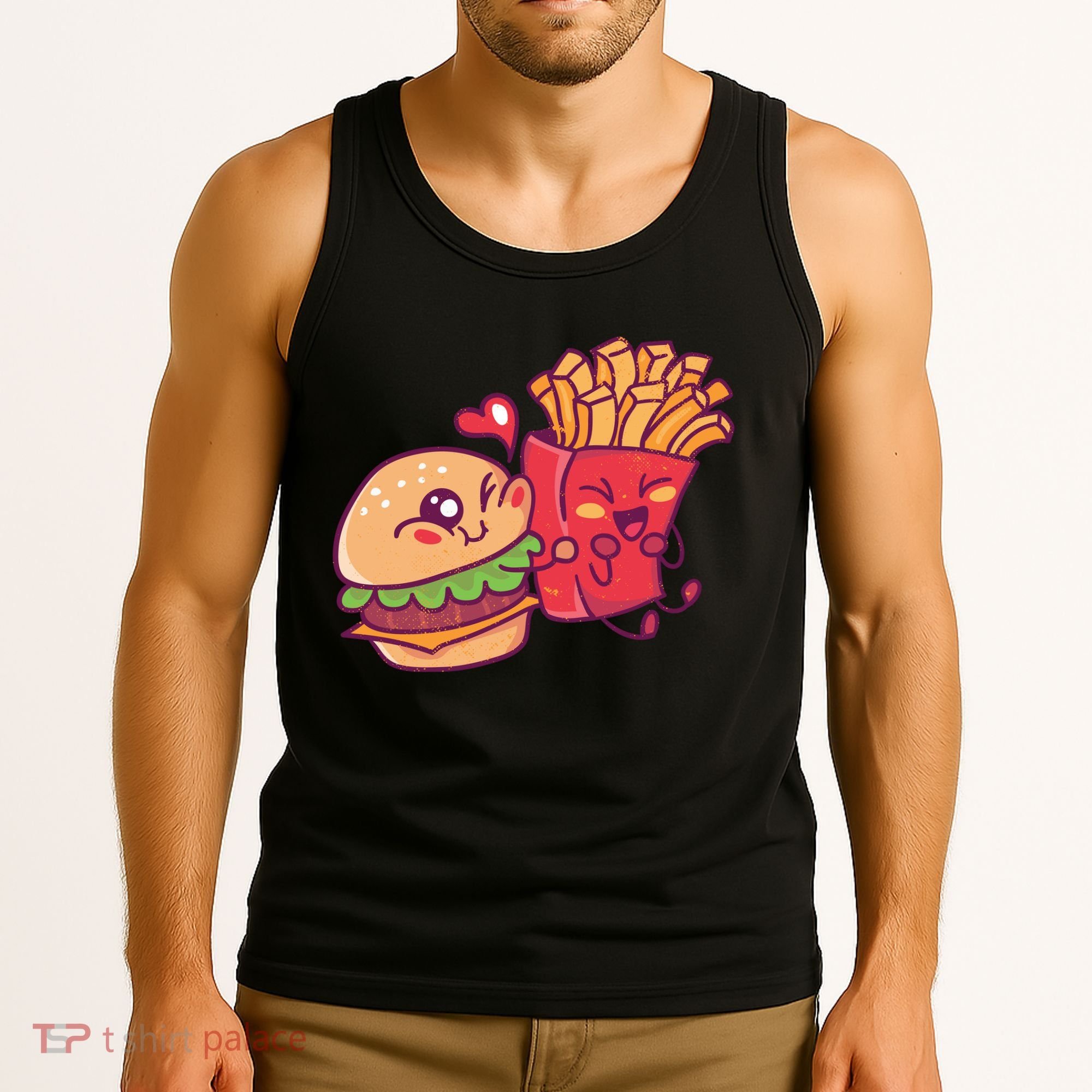 Burger Loves Fries Tank Top