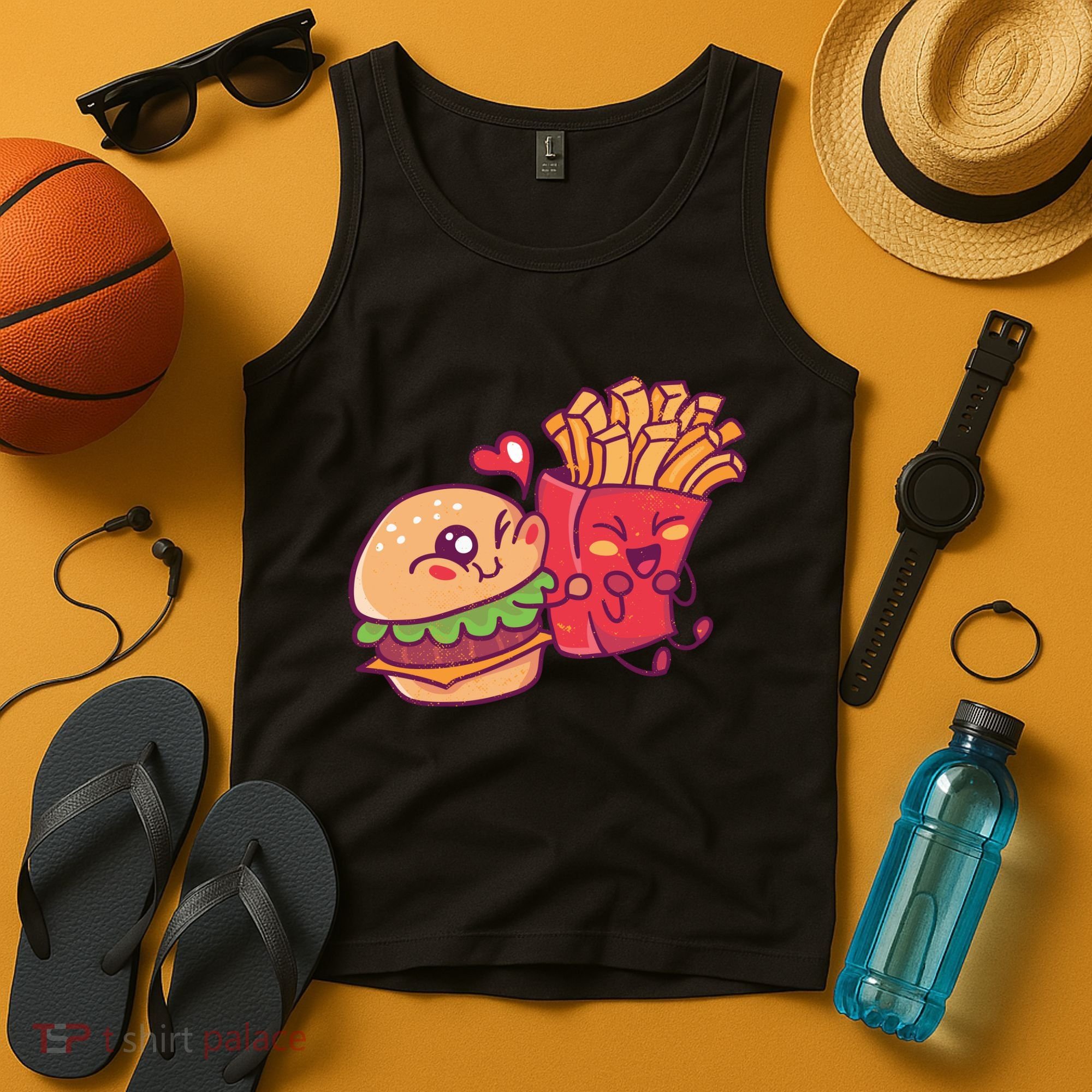 Burger Loves Fries Tank Top