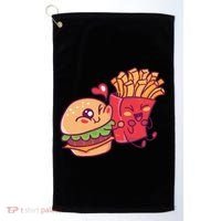 Burger Loves Fries Golf Towel thumb 0