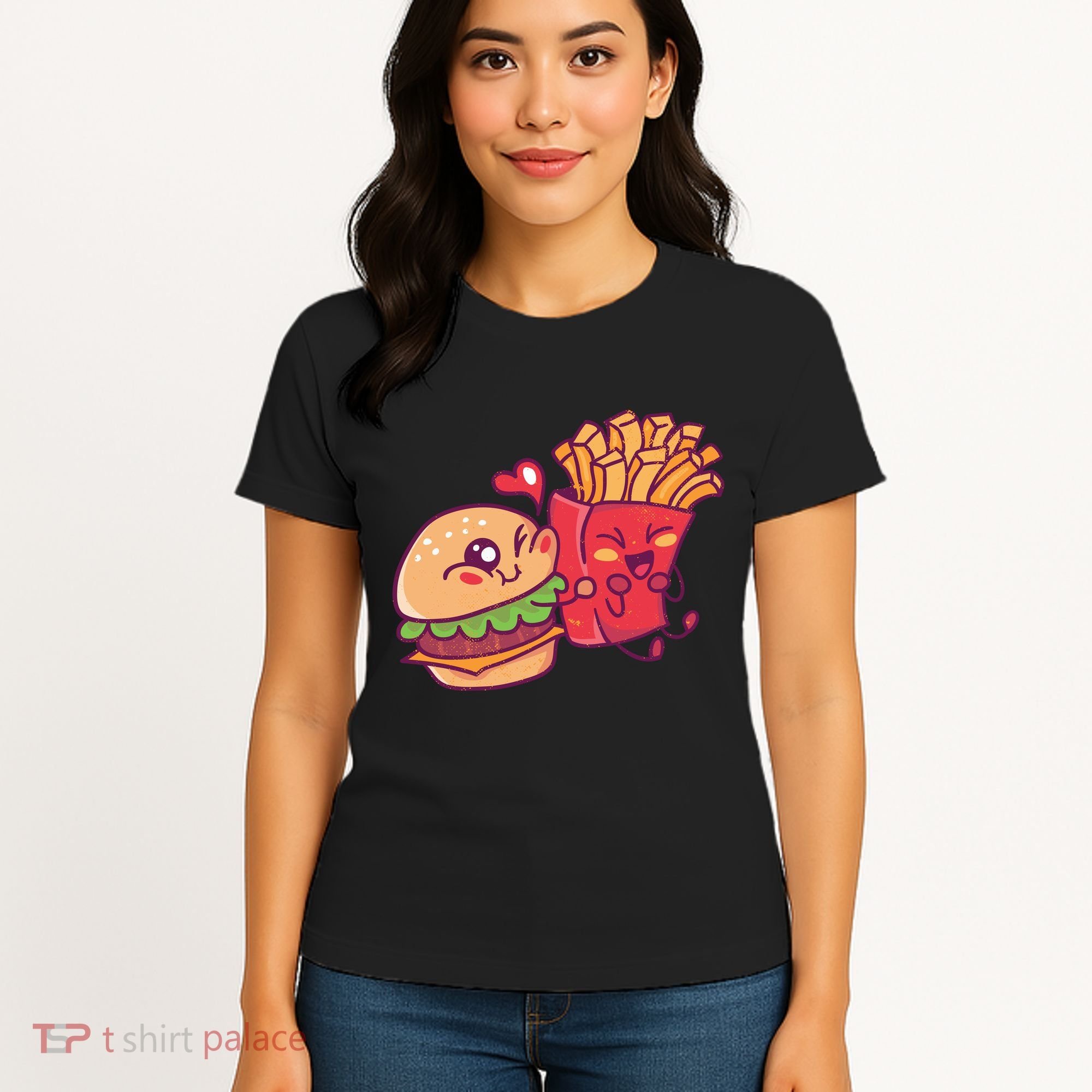 Burger Loves Fries Women's T-Shirt