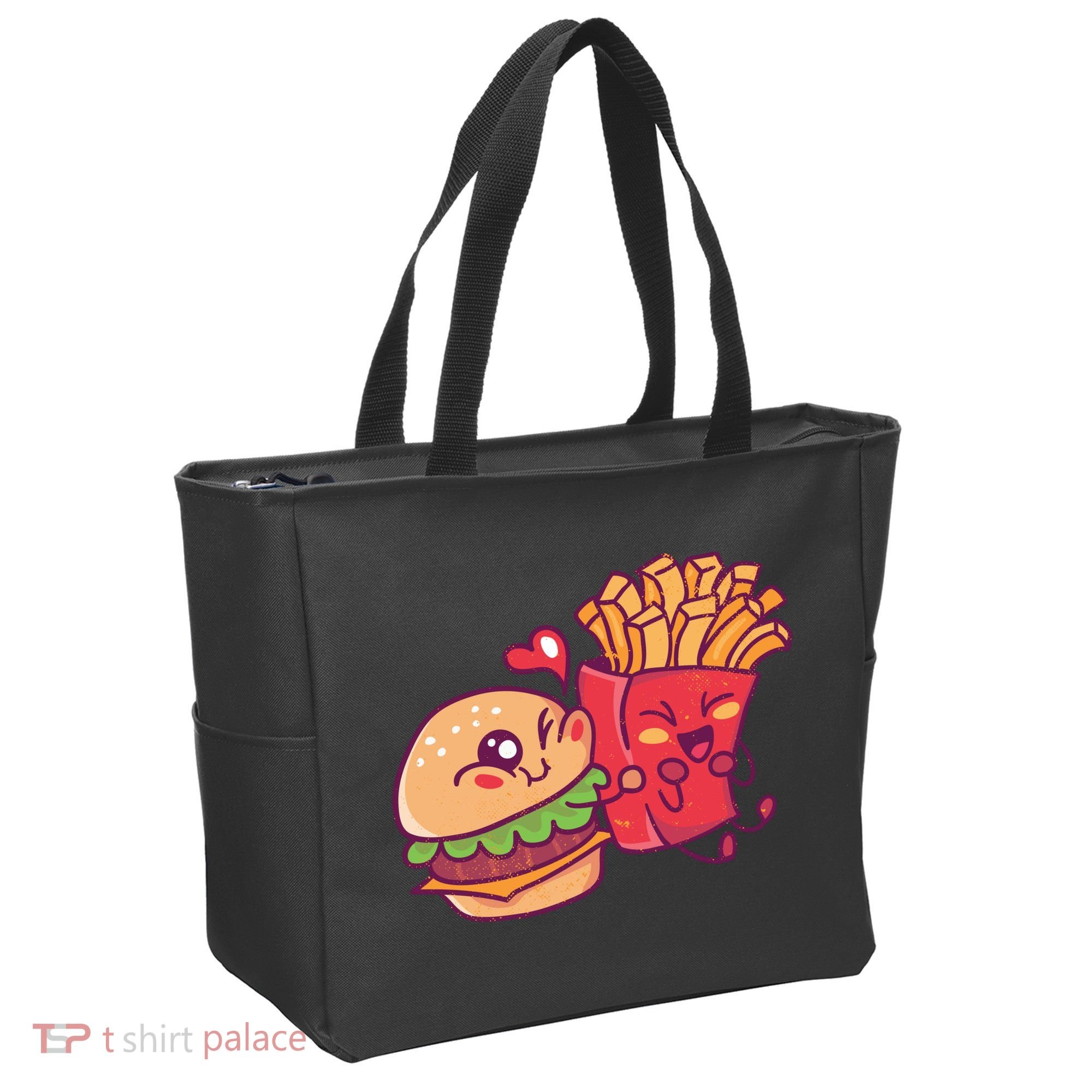 Burger Loves Fries Tote Bag