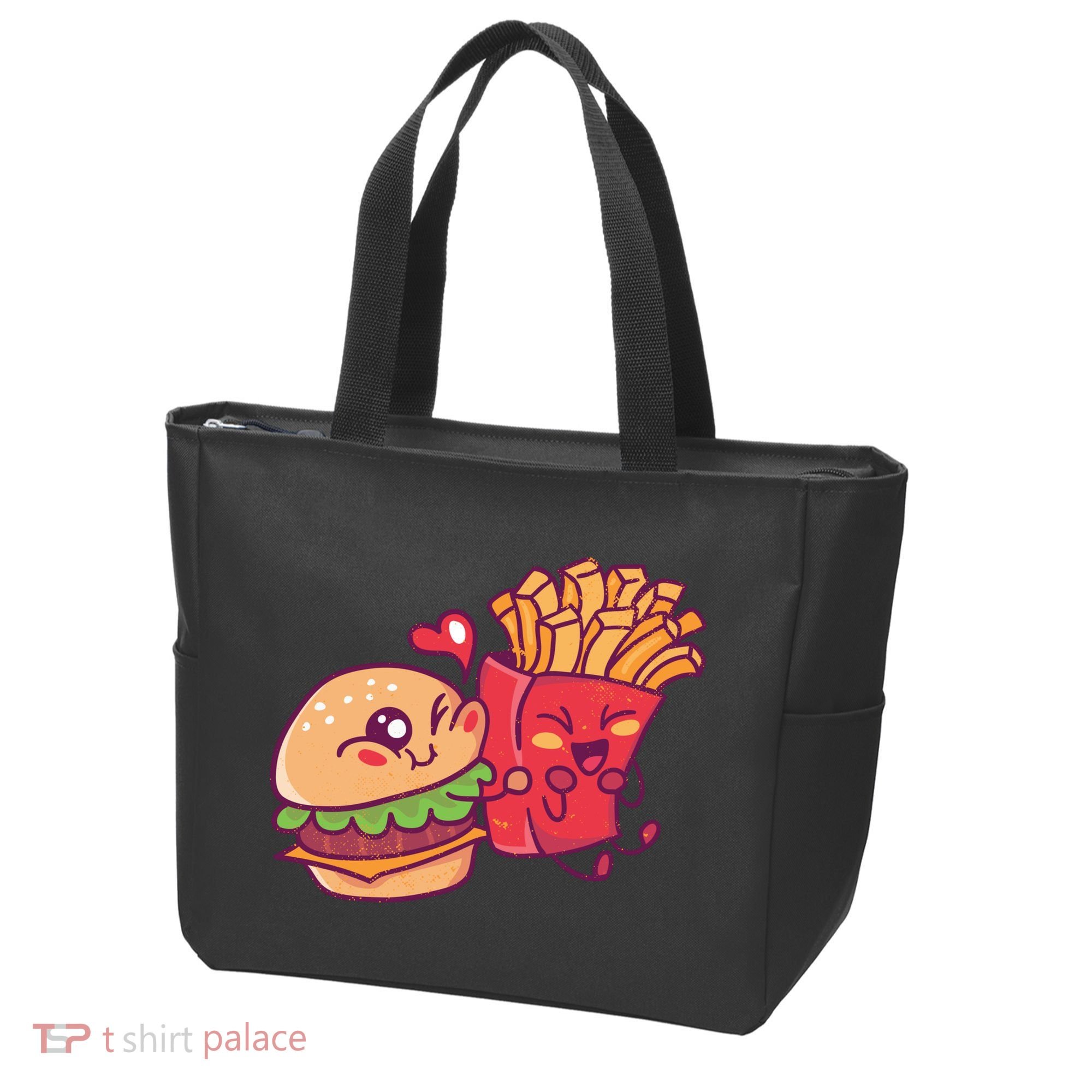 Burger Loves Fries Tote Bag