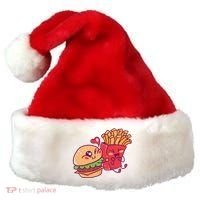 Burger Loves Fries Santa Hat thumb 0