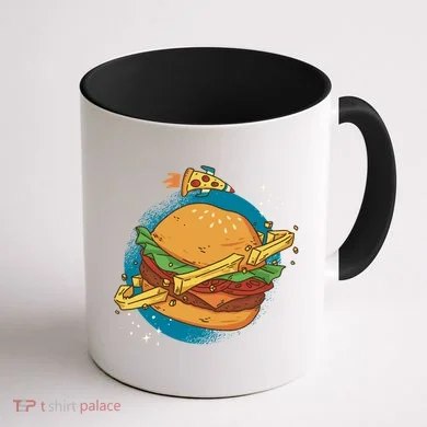 Burger Planet Coffee Mug back