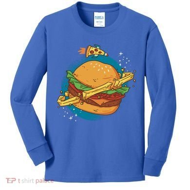 Burger Planet Kids Long Sleeve Shirt
