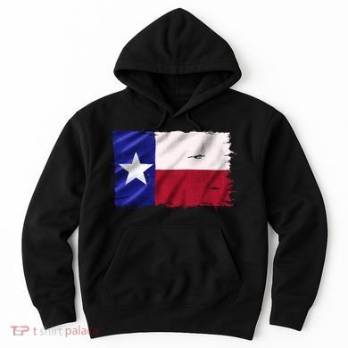 Burlap Vintage Texas Flag Hoodie
