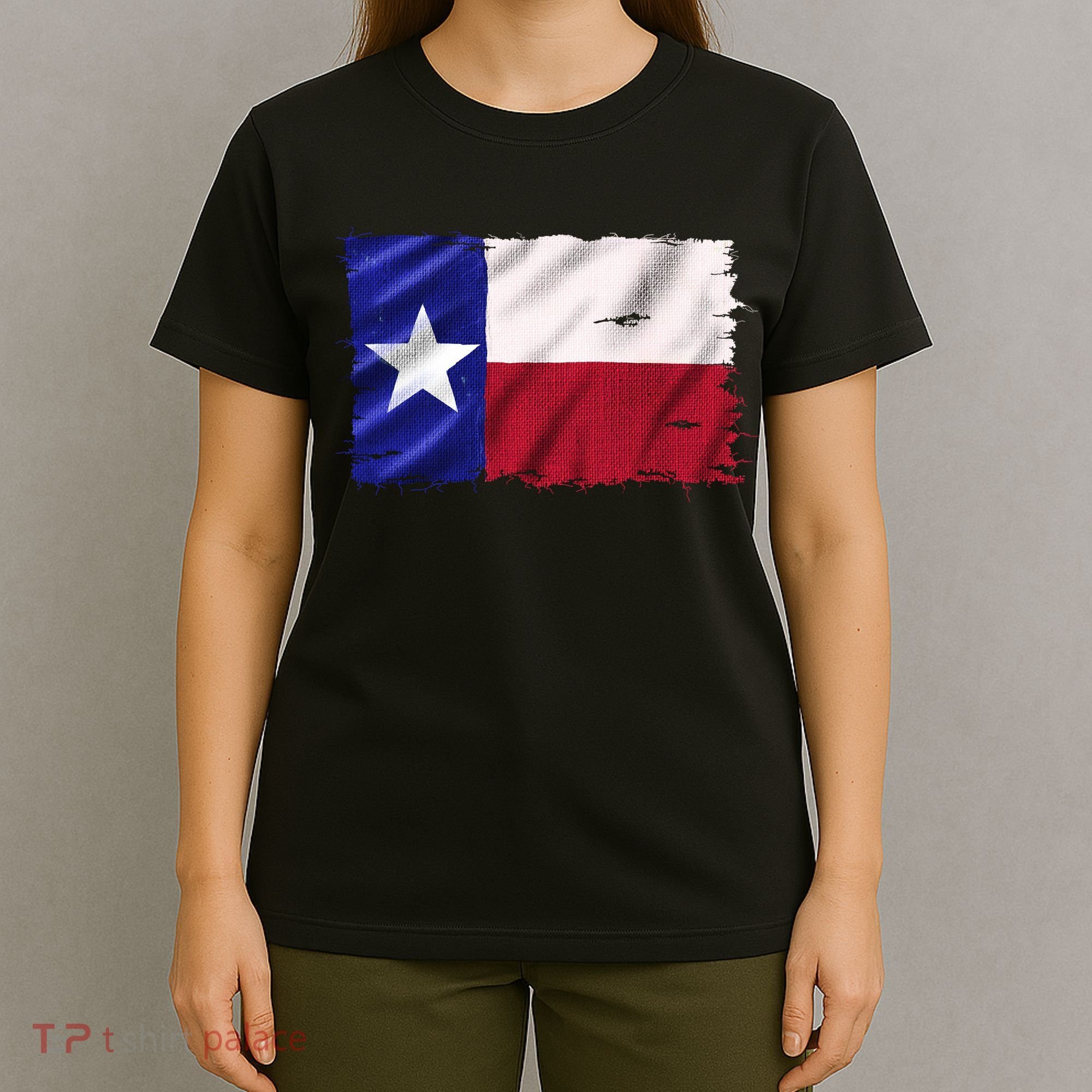 Burlap Vintage Texas Flag T-Shirt