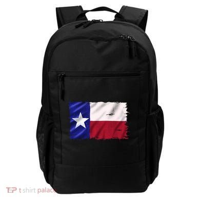 Burlap Vintage Texas Flag Backpack