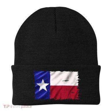 Burlap Vintage Texas Flag Beanie