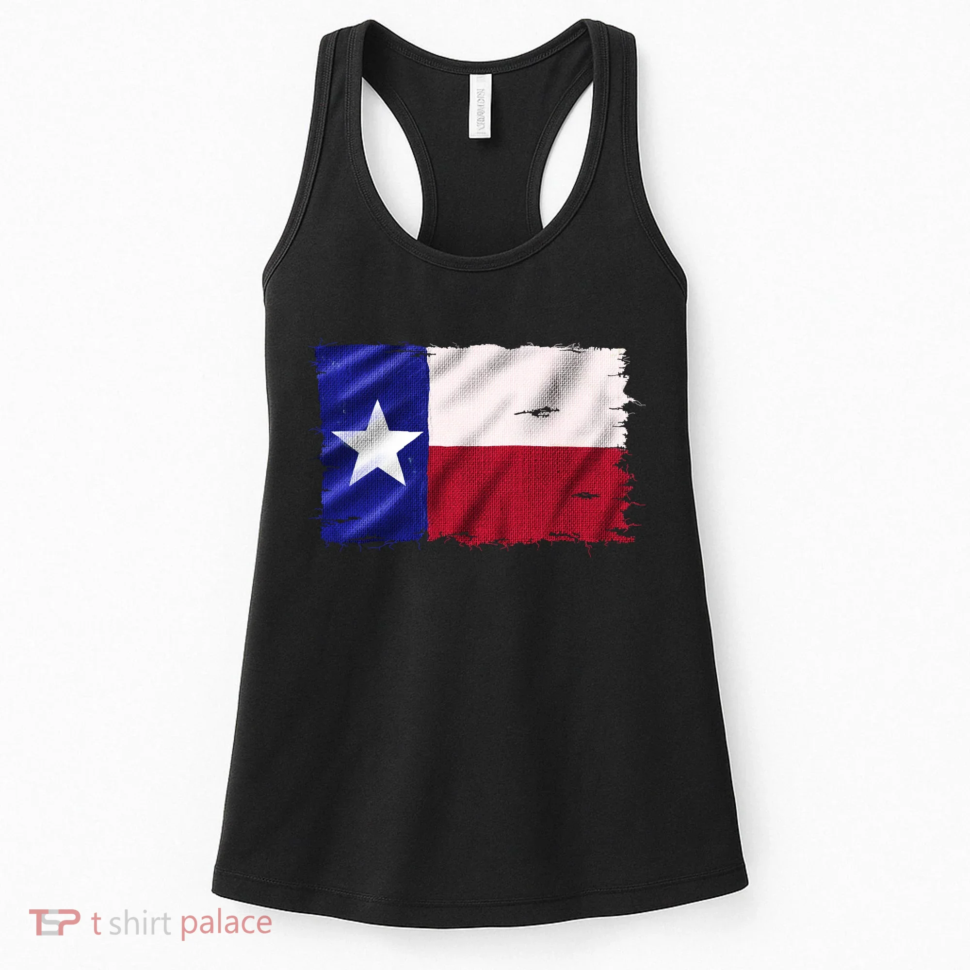 Burlap Vintage Texas Flag Women's Tank Top