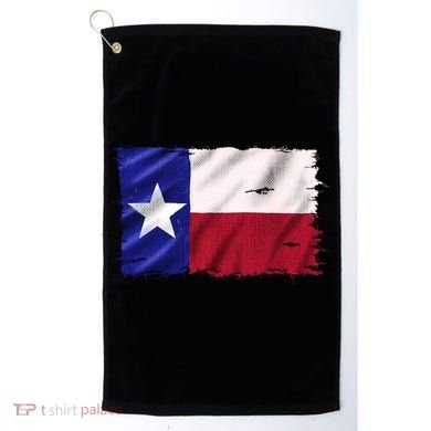 Burlap Vintage Texas Flag Golf Towel