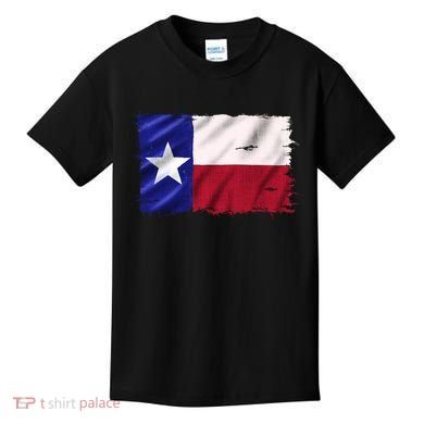 Burlap Vintage Texas Flag Kids T-Shirt