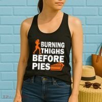 Burning Thighs For Christmas Pies Women's Tank Top thumb 2
