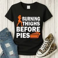 Burning Thighs For Christmas Pies Women's T-Shirt thumb 3