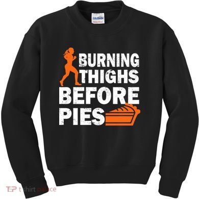 Burning Thighs For Christmas Pies Kids Sweatshirt