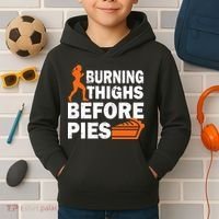 Burning Thighs For Christmas Pies Kids Hoodie thumb 2