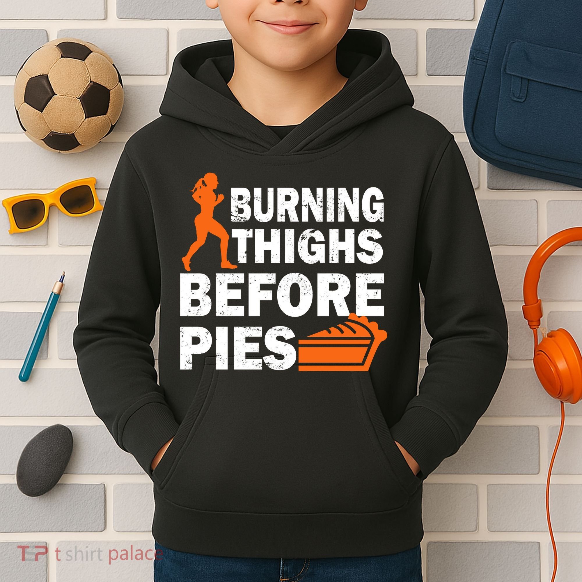 Burning Thighs For Christmas Pies Kids Hoodie