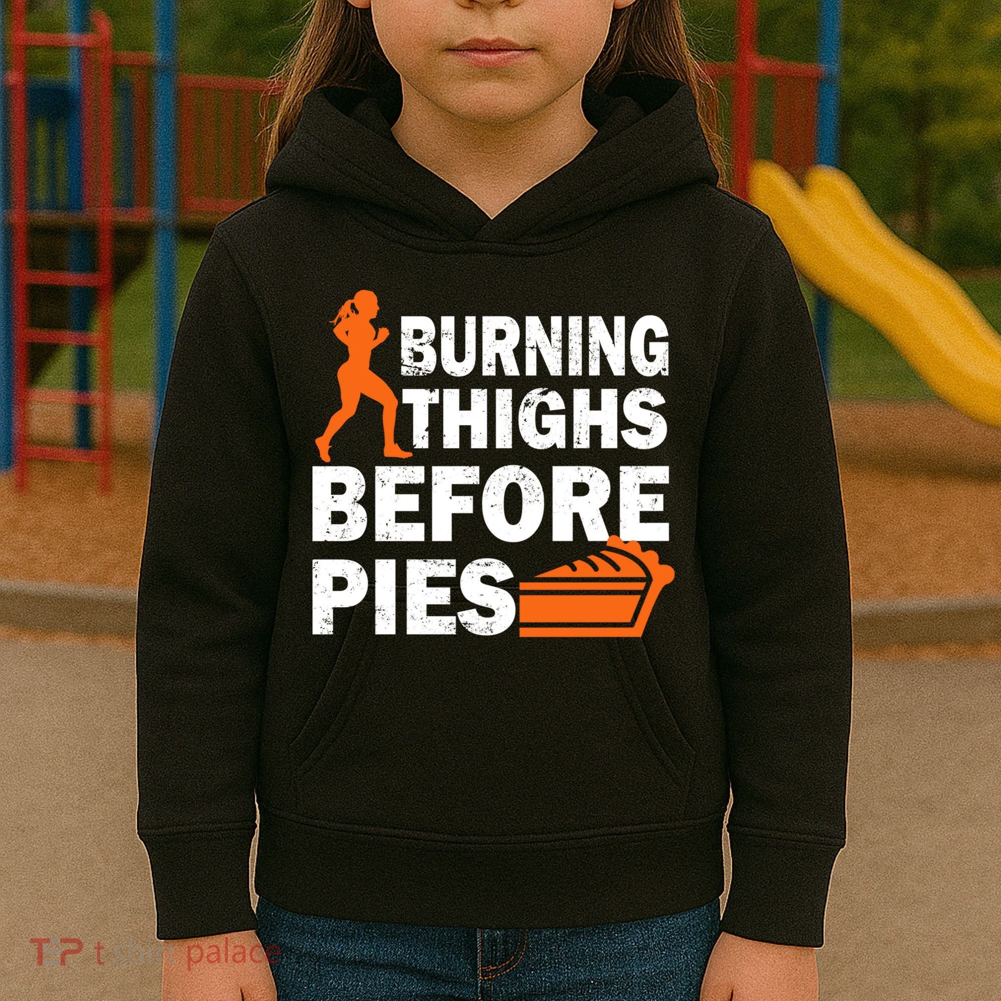 Burning Thighs For Christmas Pies Kids Hoodie