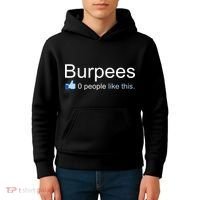 Burpees, 0 People Like This Kids Hoodie thumb 4