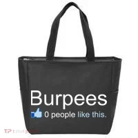 Burpees, 0 People Like This Tote Bag thumb 0