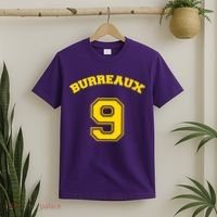 Burreaux Number 9 Louisiana Football Fan T-Shirt thumb 2