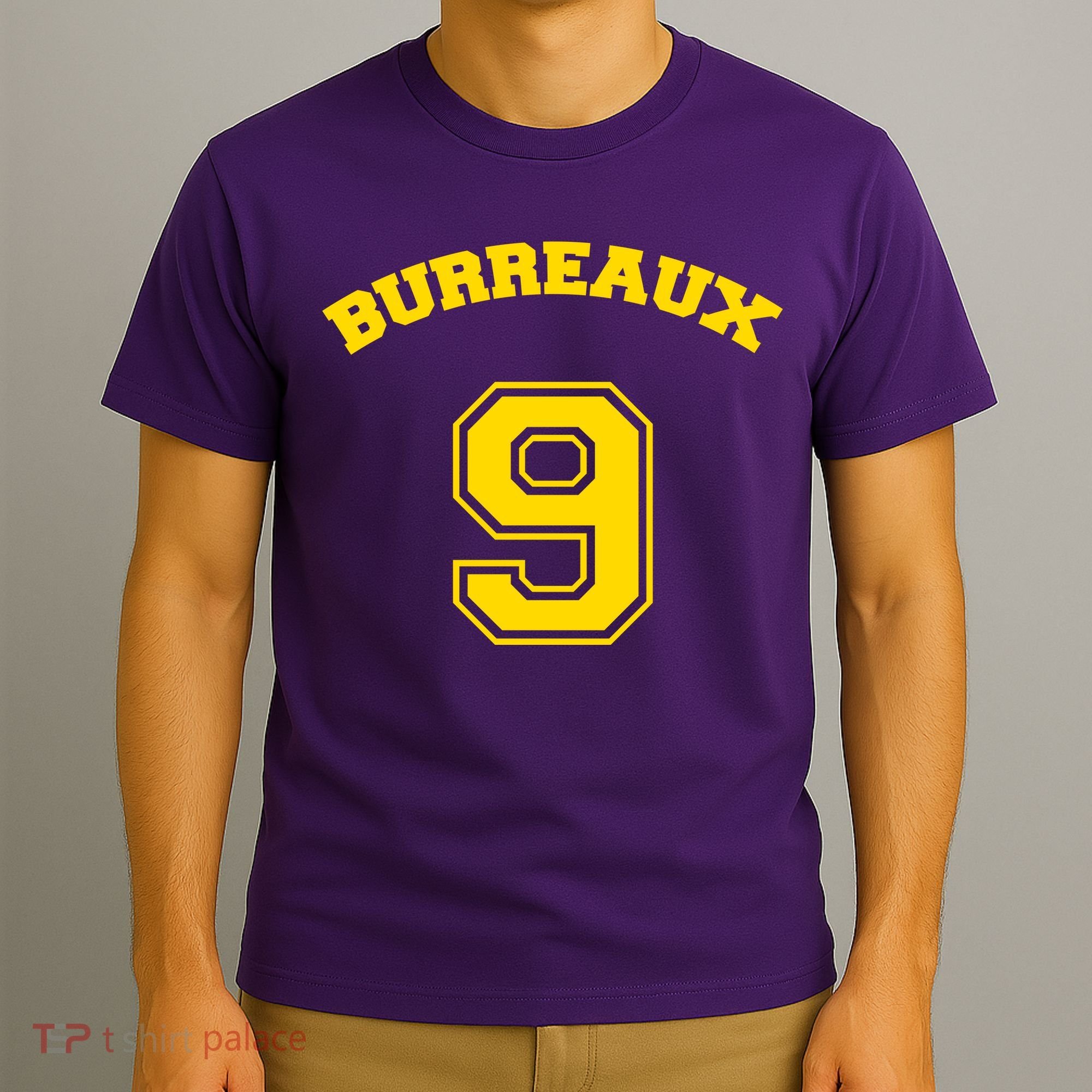 Burreaux Number 9 Louisiana Football Fan T-Shirt